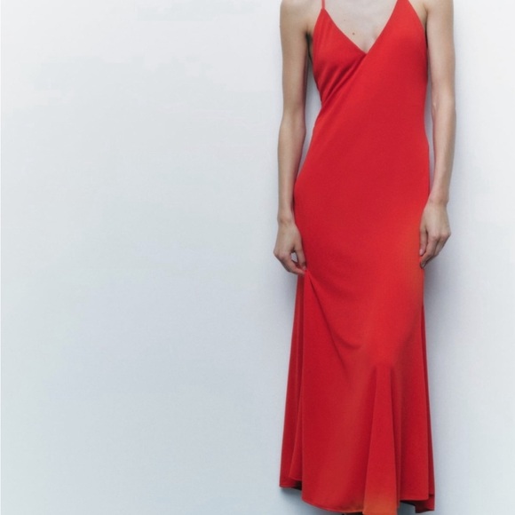 Zara Dresses & Skirts - Zara Red Maxi Dress